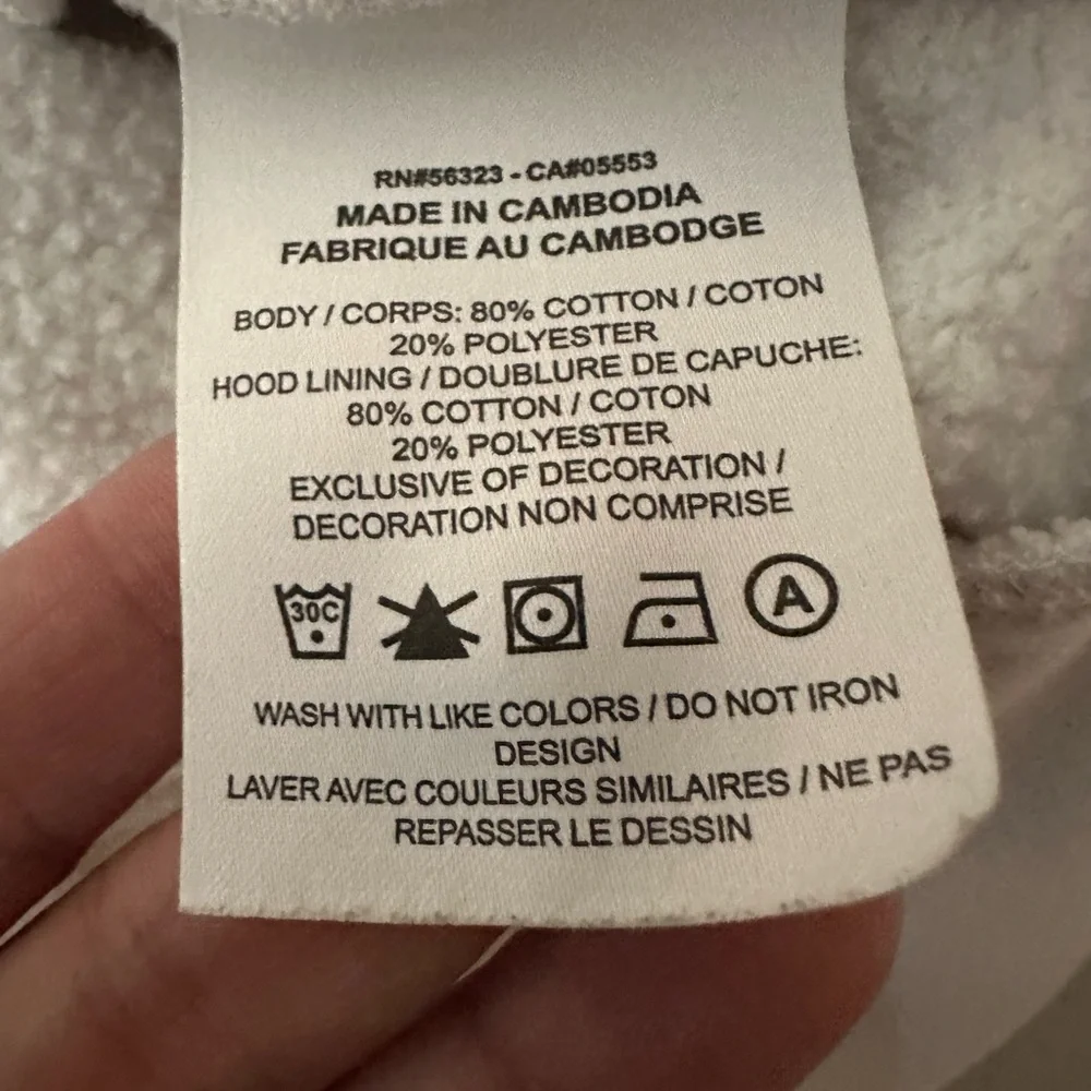 White Jordan Hoodie - Red Logo